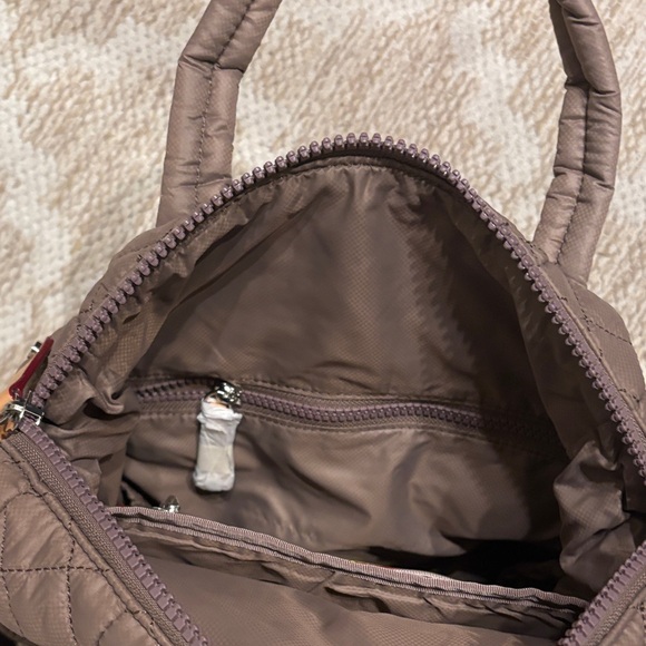 MZ Wallace Quilted Tan/mauve Backpack - Picture 8 of 10